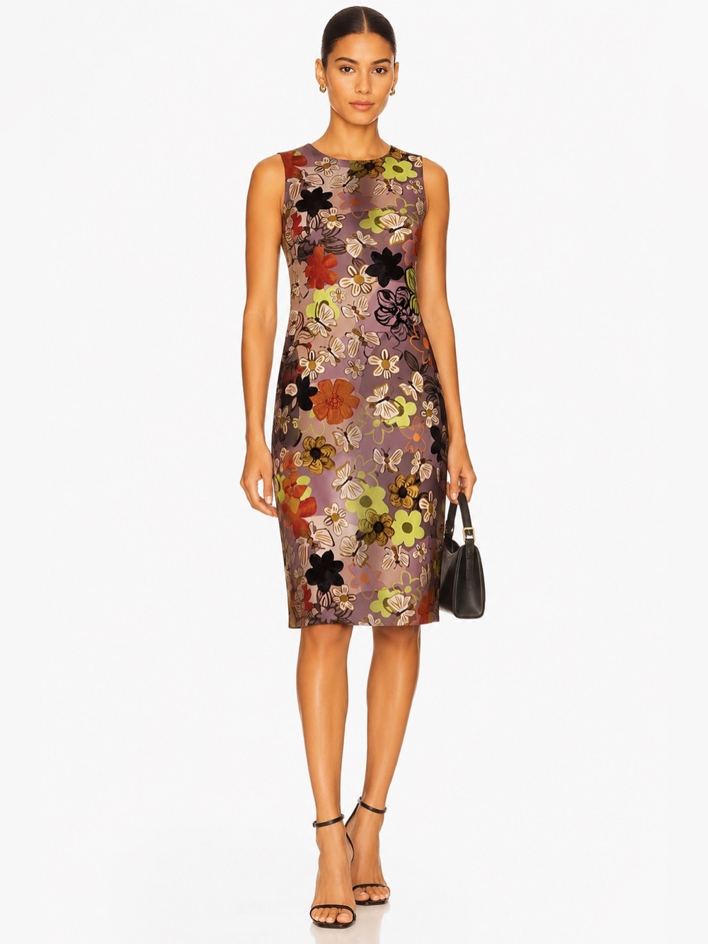 Luisa Cerano Floral Sheath Dress | Size US 6 (EU 36)